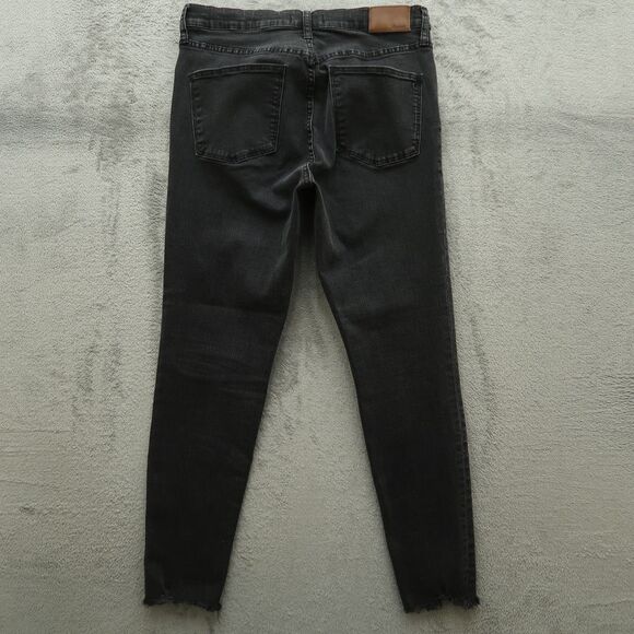 Madewell Jeans Womens Size 31 Gray 9" High-Rise Skinny Denim 27" Inseam  Stretch - Picture 12 of 16